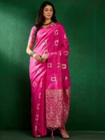 Pink Color Art Silk Saree