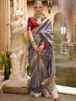 Neavy Blue Color Silk Saree