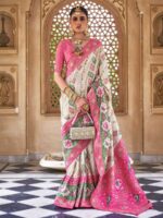 White Color Silk Saree