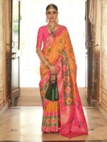 Mustured Color Silk Saree