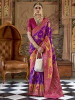 Purple Color Silk Saree