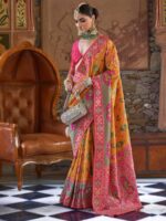 Orange Color Silk Saree