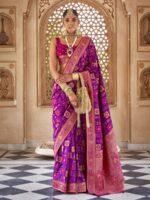 Purple Color Silk Saree