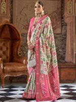 White Color Silk Saree