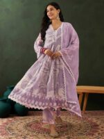 Purple Color Readymade Salwar Suit