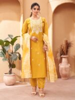 Yellow Color Readymade Salwar Suit