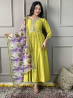 Lemon Color Readymade Salwar Suit