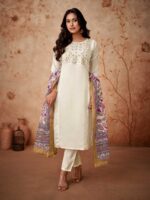 Off White Color Readymade Salwar Suit