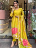 Yellow Color Readymade Salwar Suit