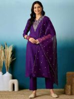 Purple Color Readymade Salwar Suit