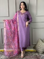 Purple Color Readymade Salwar Suit
