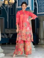 Orange Color Kurti Set