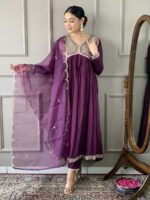Wine Color Readymade Salwar Suit