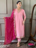 Pink Color Readymade Salwar Suit
