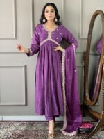 Purple Color Readymade Salwar Suit