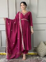 Pink Color Readymade Salwar Suit