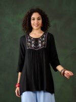 Black Color Short Tunic