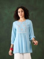 Light Blue Color Short Tunic
