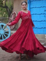 Maroon Color Fancy Kurti