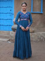 Rama Color Fancy Kurti