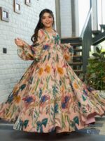 Peach Color Fancy Kurti