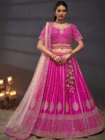Pink Color Silk Lehenga Choli