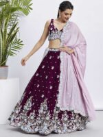 Nevy Blue Color Georgette Lehenga Choli