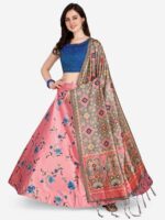 Pink Color Satin Silk Lehenga Choli
