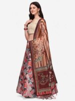 Multicolor Color Satin Silk Lehenga Choli