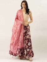 Maroon Color Satin Silk Lehenga Choli