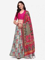 Multicolor Color Satin Silk Lehenga Choli