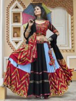 Sky Color Maslin Cotton Lehenga Choli