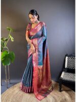 Blue Color Silk Saree
