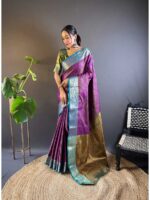 Purple Color Silk Saree