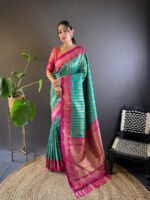 Green Color Soft Silk Saree