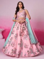 Pink Color Silk Lehenga Choli