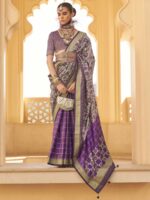 Purple Color Silk Saree