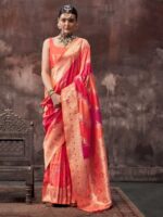 Red Color Rangkat Silk Saree