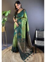 Pista Color Soft Silk Saree