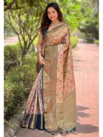 Beige Color Silk Saree