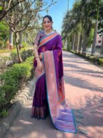 Purple Color Rama Saree