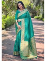Green Color Banarasi Silk Saree