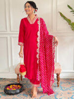 Pink Silk Salwar Suit