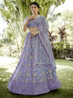 Light Purple Color Net Lehenga Choli