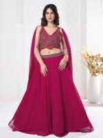 Pink Color Net Lehenga Choli