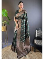 Green Color Soft Silk Saree