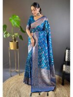 Blue Color Soft Silk Saree