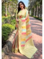 Pista Color Organza Saree