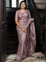 Purple Color Soft Silk Saree
