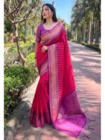 Pink Color Soft Silk Saree